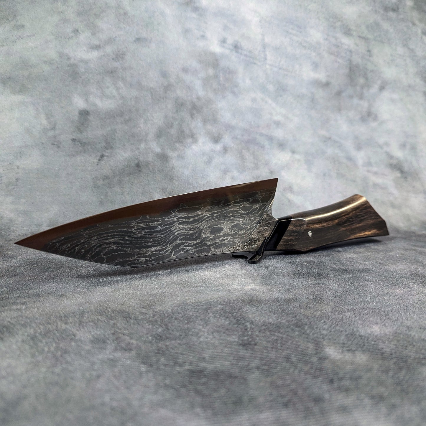 190mm Bubble damascus Chef Knife | Handmade Kitchen Knives